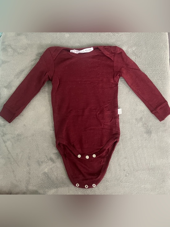Simply Merino Other - Simply Merino 100% Merino Wool Baby Onesie - 12-18M - Raisin - EUC